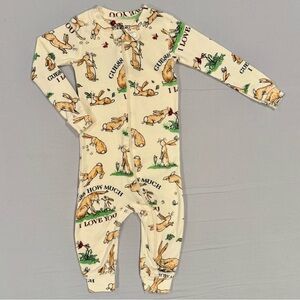 New Guess How Much I Love You Coverall Boys 12-18M Girls Books to Bed Pajamas